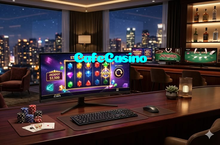 CafeCasino casino presented on mobile device in Pakistan with slots and live games